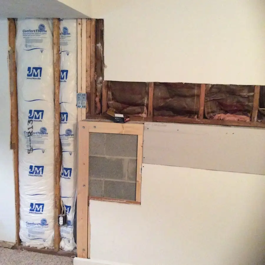 Wall insulation replacement during Odor Removal & Deodorization in Merrimack
